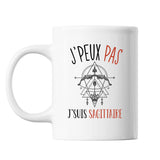 Mug Signe sagittaire j'peux pas Blanc - Planetee