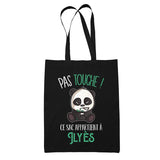Sac Tote Bag Ilyès Pas Touche Panda - Planetee