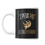 Mug Etoiles astrologie j'peux pas Noir - Planetee