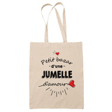 Sac Tote Bag Petit Bazar d'une Jumelle d'amour - Planetee