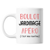 Mug Jardinage C'est ma Routine Blanc - Planetee