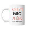 Mug Piano C'est ma Routine Blanc - Planetee