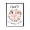 Affiche Alexia Amour et Biberon de Lait Vache - Planetee