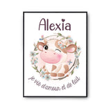 Affiche Alexia Amour et Biberon de Lait Vache - Planetee