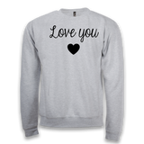 Sweat couple Love you....more - version blanc - Planetee