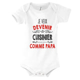 Body Bébé Je veux devenir Cuisinier comme Papa - Planetee