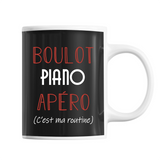 Mug Piano C'est ma Routine - Planetee