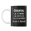 Mug prénom Chantal cadeau départ retraite - Planetee