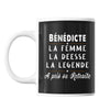 Mug prénom Bénédicte cadeau départ retraite - Planetee