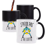 Mug Magique J'peux pas Lutte - Planetee