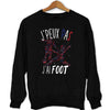 sweat J'peux pas J'ai Foot / Football noir - Planetee