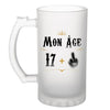Chope de bière anniversaire 18 ans Humour - Planetee