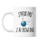 Mug Bowling j'peux pas Blanc - Planetee