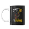 Mug Saxophone j'peux pas Noir - Planetee