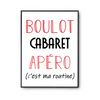 Affiche Cabaret C'est ma Routine - Planetee