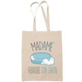 Sac Tote Bag J'peux pas Fabrication savon beige - Planetee