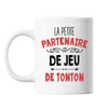 Mug La Petite Partenaire de Jeu de Tonton - Planetee