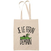 Sac Tote Bag dragon je le ferai demain beige - Planetee