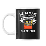 Mug Bricolage Quarantenaire Homme 40 ans - Planetee