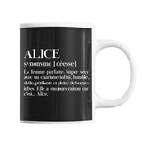 Mug Alice Définition Déesse - Planetee