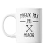 Mug marche j'peux pas Blanc - Planetee