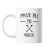 Mug marche j'peux pas Blanc - Planetee