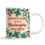 Tasse Noël Boulangère femme Beige - Planetee