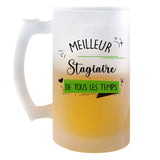 Chope de bière Meilleur Stagiaire de tous les temps - Planetee