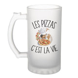 Chope de bière Pizza c'est la vie - Planetee