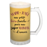 Chope de bière Marie-Josée Super Maman - Planetee