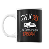 Mug Caravane j'peux pas Noir - Planetee
