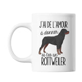 Mug Amour à donner Rottweiler - Planetee