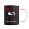 Mug Belote C'est ma Routine - Planetee