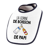 Bavoir bébé La copine de boisson de papi Bière - Planetee