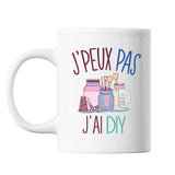 Mug Diy j'peux pas Blanc - Planetee