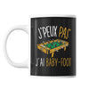 Mug Baby-foot j'peux pas Noir - Planetee