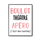Affiche Théâtre C'est ma Routine - Planetee