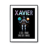 Affiche Prénom Xavier Univers - Planetee