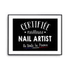 Affiche Nail artist Femme Métier Meilleure de France - Planetee