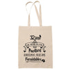 Sac Tote Bag 32 ans que j'attends ma lettre beige - Planetee