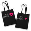 Sac Tote Bag Couple Puzzle - Planetee