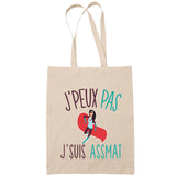 Sac Tote Bag J'peux pas Assistante maternelle beige - Planetee