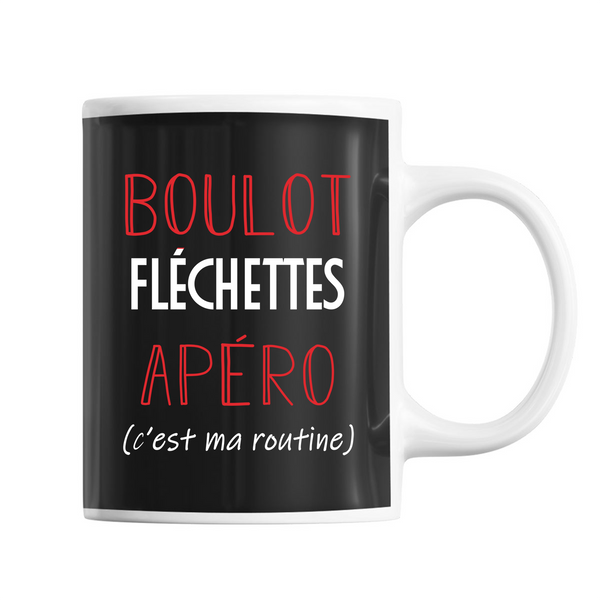 Mug Fléchettes C'est ma Routine - Planetee