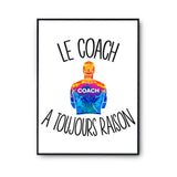 Affiche Coach c'est la vie Sportif et Sportive - Planetee