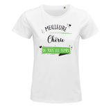 T-shirt Femme Meilleure Chérie de tous les temps - Planetee