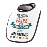 Bavoir bébé Ma mission Spéléologie avec mes Parents - Planetee