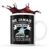 Mug personnalisable escrime Prénom Métier Age tasse pour Escrimeur - Planetee