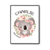 Affiche Charlie Bébé d'amour Koala - Planetee