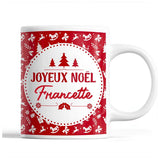 Tasse Noël Francette Rouge - Planetee