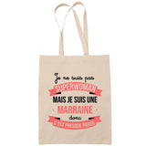 Tote Bag Beige Superwoman Marraine - Planetee
